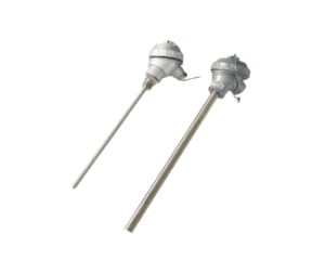PT100 Temperature Sensor with customizable immersion length and diameter. Ideal for precise industrial temperature measurement across various applications